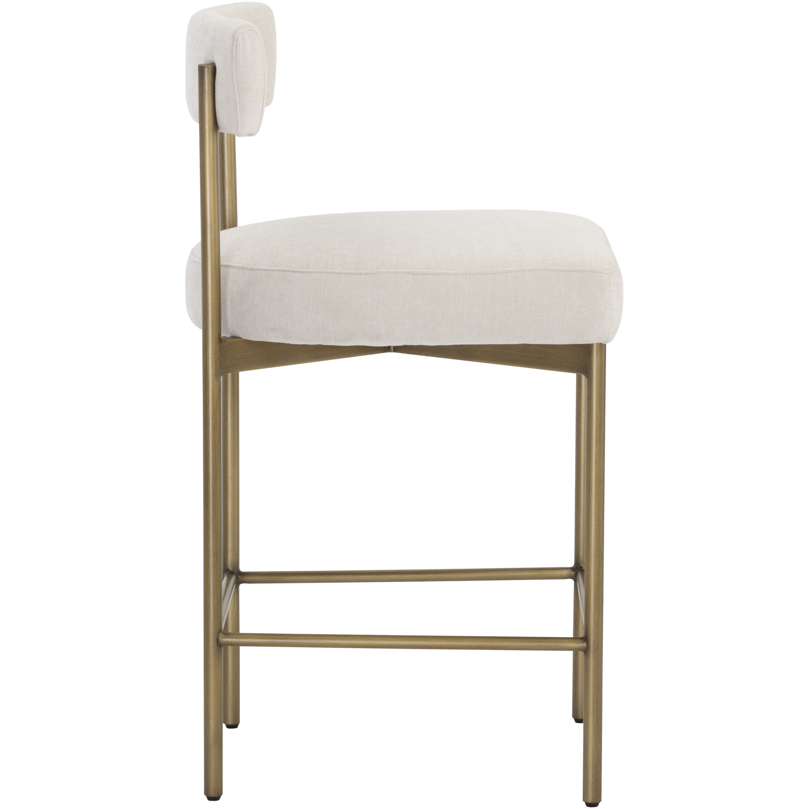 Seneca 36.5 inch Antique Brass / Danny Ivory Counter Stool